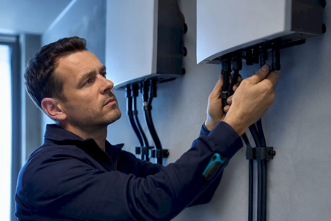 AC- en DC-stroompaden bij een thuisbatterij