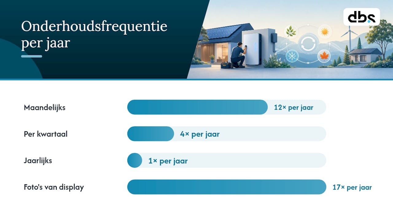 Onderhoudstijdlijn voor de thuisbatterij